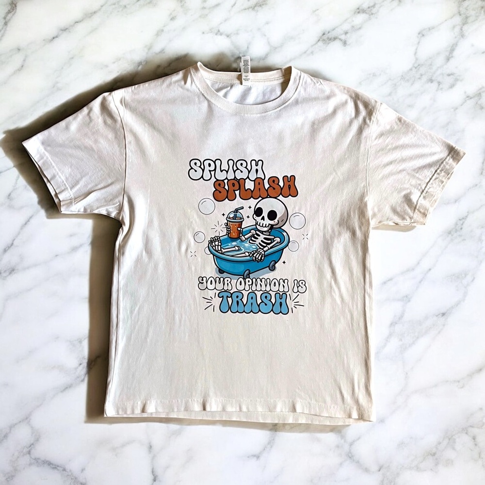 “Trashy Opinions” Skeleton Graphic Tee